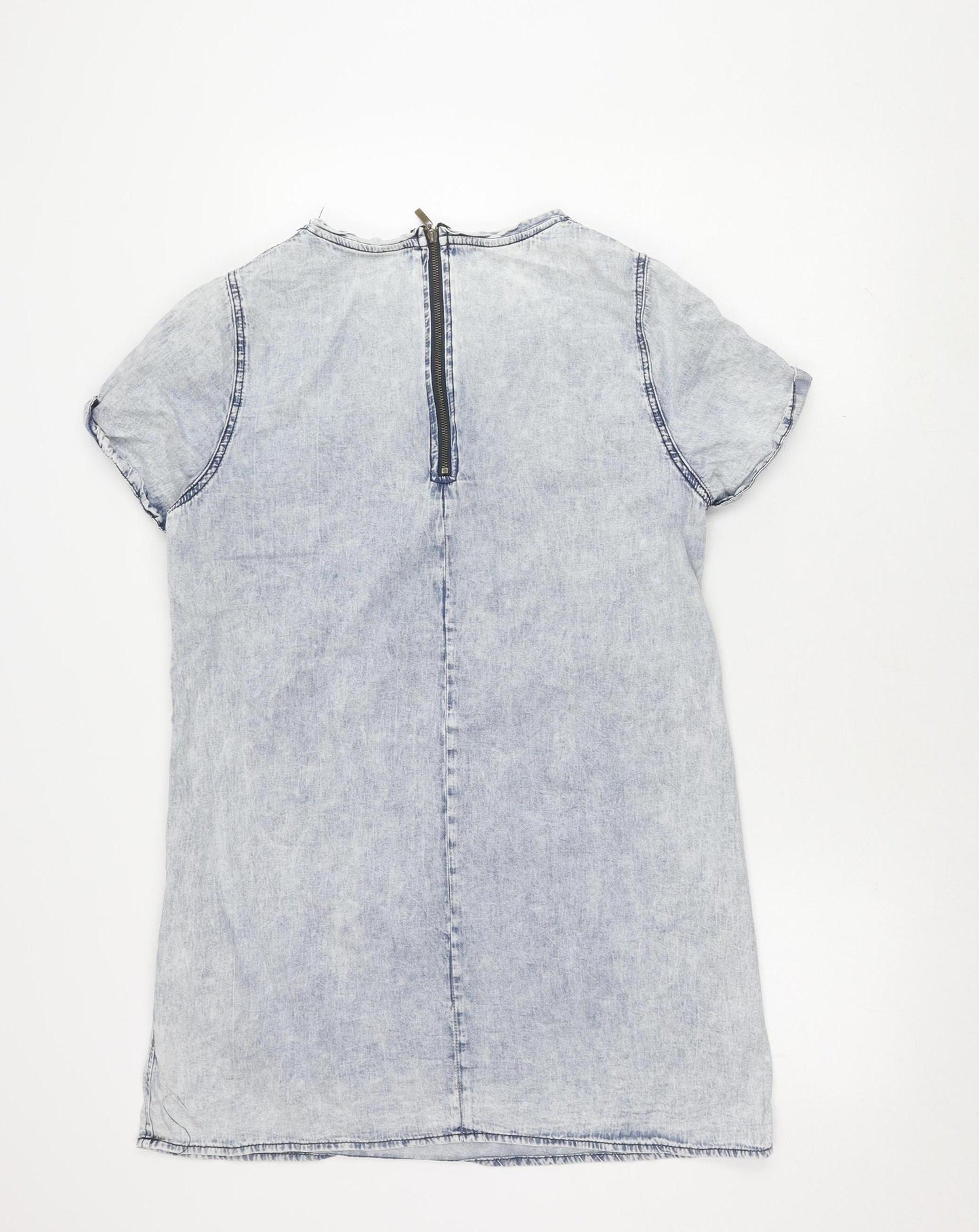 New Look Women's Grey Cotton Dress Size 16