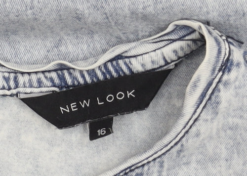 New Look Women's Grey Cotton Dress Size 16