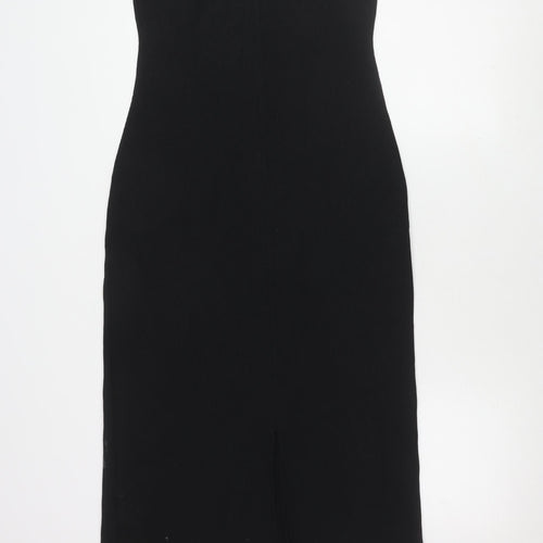 Marks and Spencer Women's Black Midi Dress Size 12
