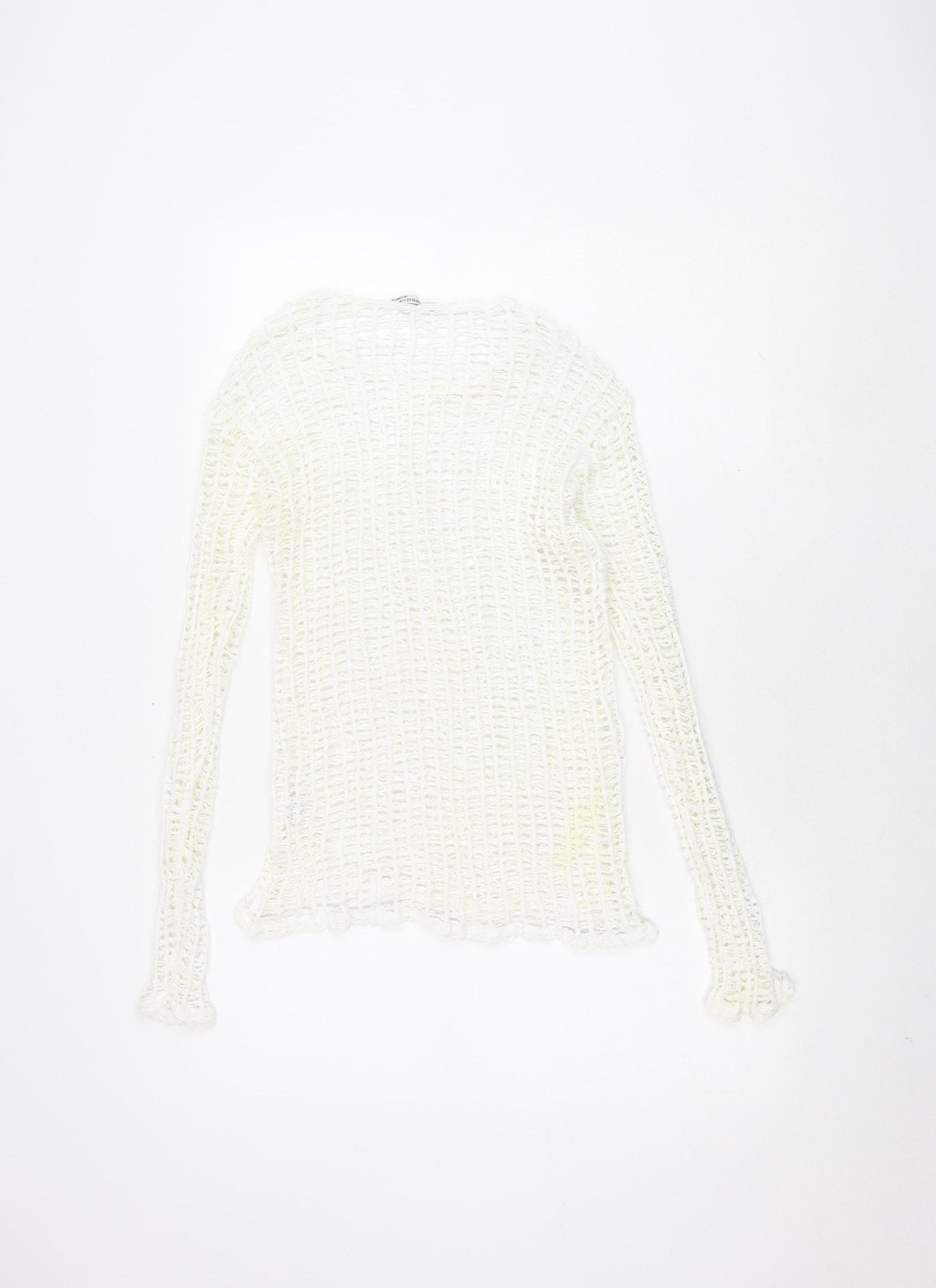 Zara Trafaluc Women's White Crochet Top Size 8