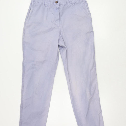 Marks and Spencer Women's Blue Chino Trousers Size 10