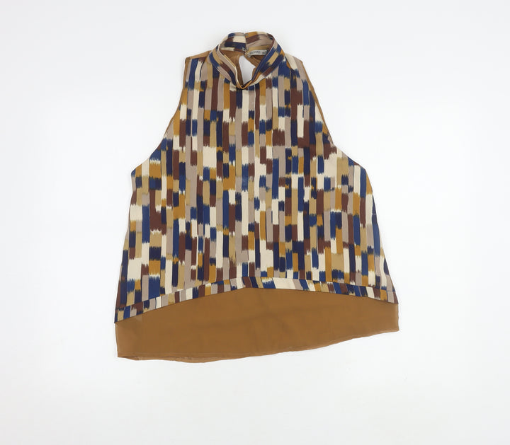 Zara Women’s Multicoloured Geometric Blouse Size 10