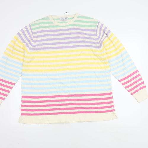 Country Collection Women's Multicoloured Striped Jumper, Size 18