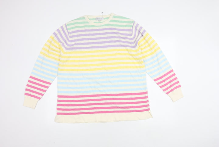 Country Collection Women's Multicoloured Striped Jumper, Size 18