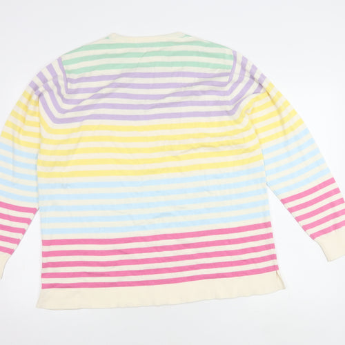 Country Collection Women's Multicoloured Striped Jumper, Size 18