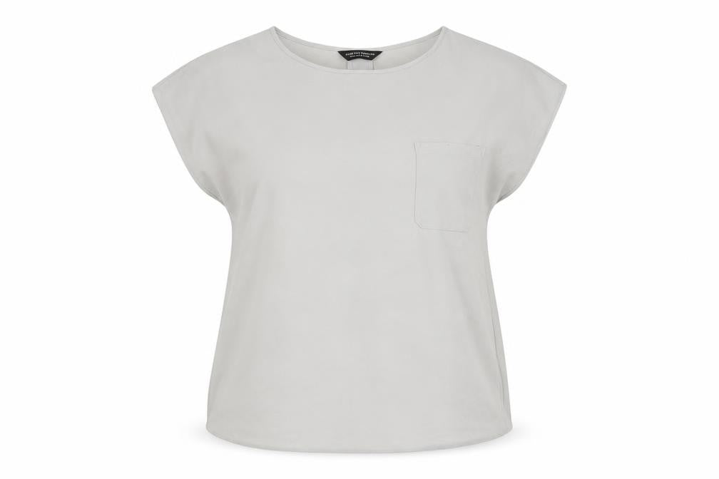 Front view of Dorothy Perkins Women's Grey Sleeveless Basic Top, size 18