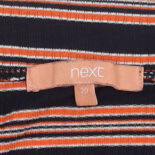 Next Women's Multicoloured Striped Pencil Skirt Size 20