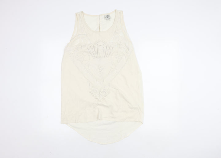 Next Women's Ivory Tank Top - Size 8, Casual Wear