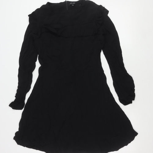 New Look Women's Black Dress, Size 12, Long Sleeve