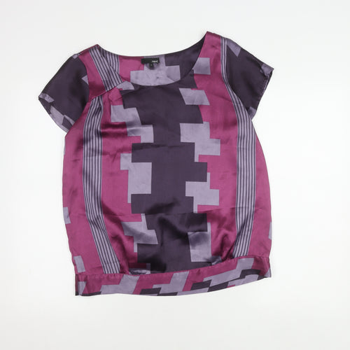 Next Women's Multicoloured Geometric Top Size 12