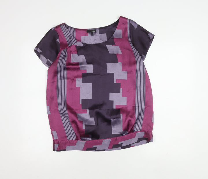 Next Women's Multicoloured Geometric Top Size 12