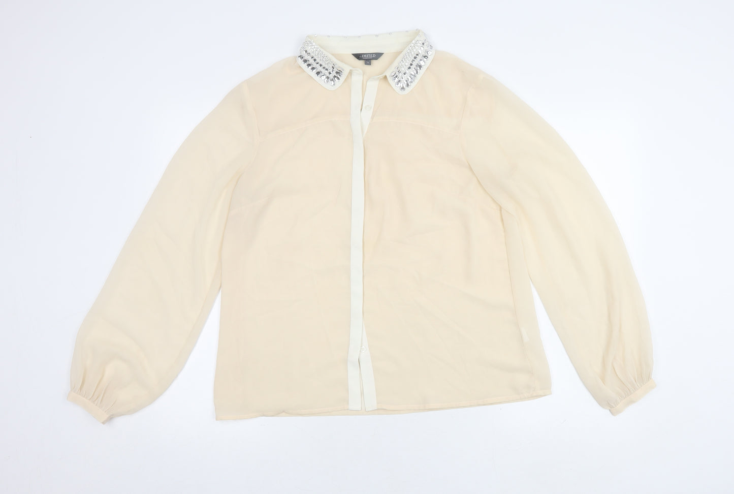 Limited Collection Women's Beige Blouse Size 14
