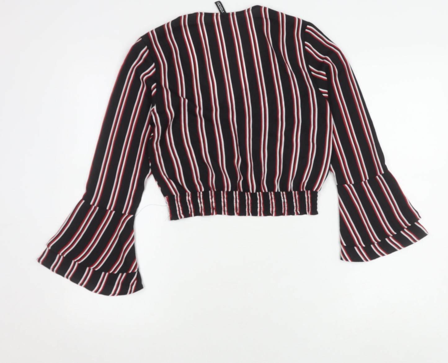 H&M Women's Multicoloured Wrap Blouse, Size 6