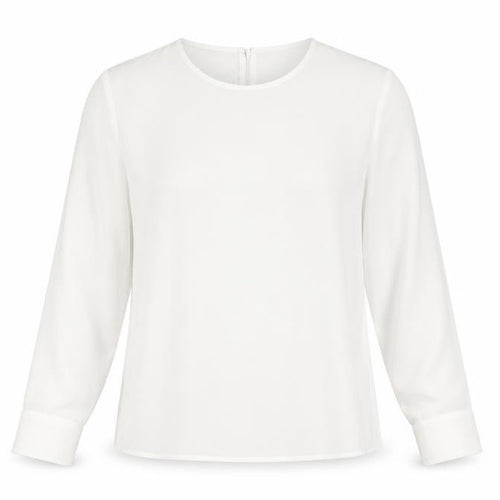 Mango Women's White Basic Long Sleeve Top S