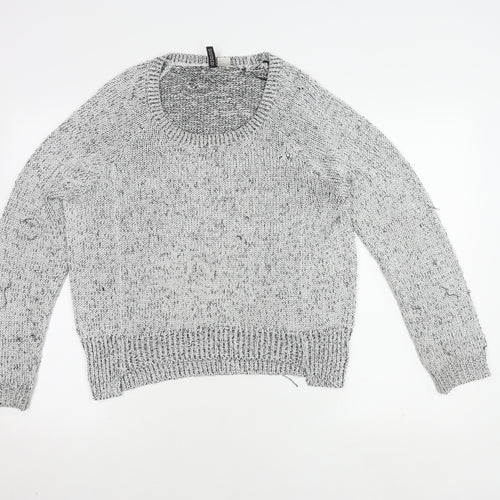 H&M Women's Black Knit Pullover Jumper Size M