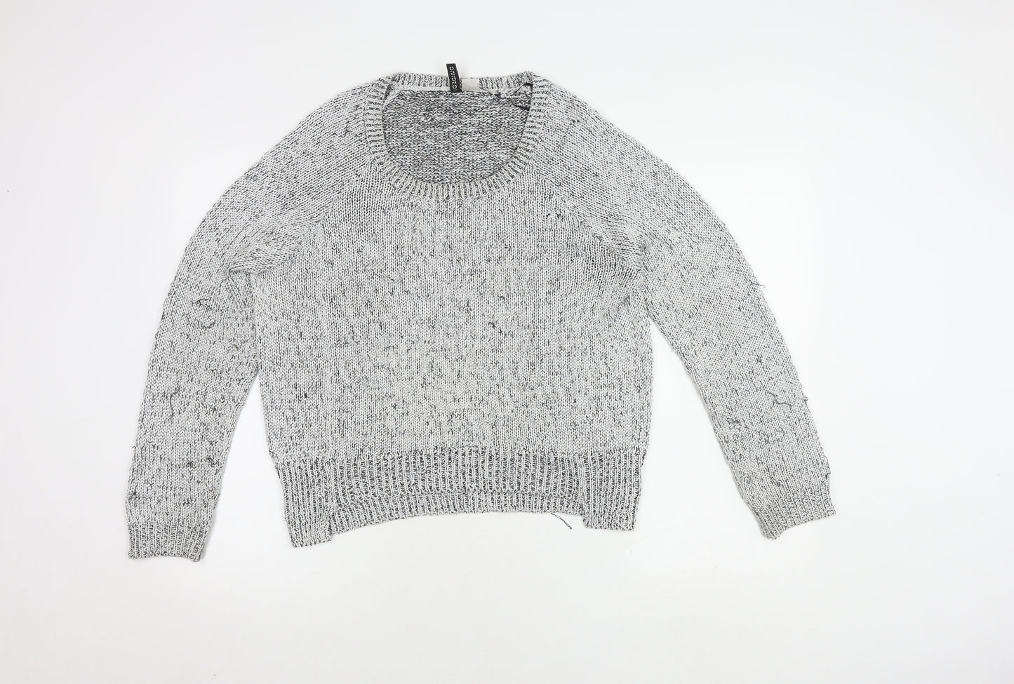 H&M Women's Black Knit Pullover Jumper Size M