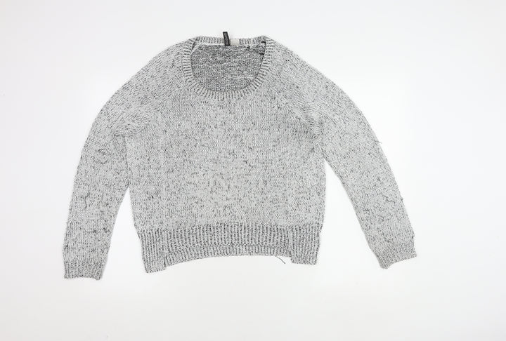 H&M Women's Black Knit Pullover Jumper Size M