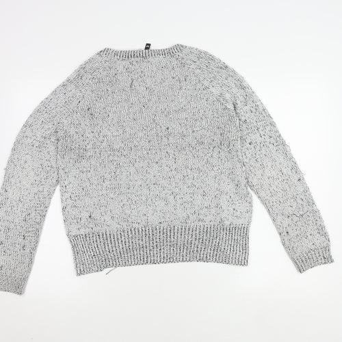 H&M Women's Black Knit Pullover Jumper Size M