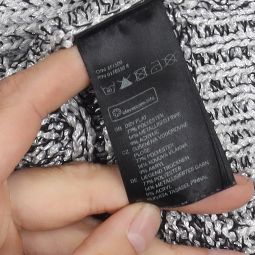 H&M Women's Black Knit Pullover Jumper Size M