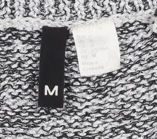 H&M Women's Black Knit Pullover Jumper Size M