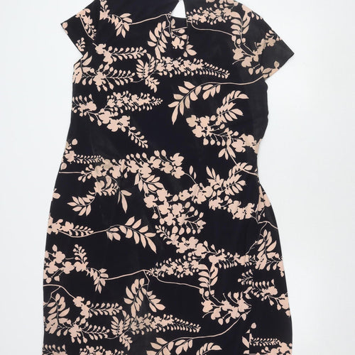 Marks and Spencer Women's Black Floral Dress Size 18