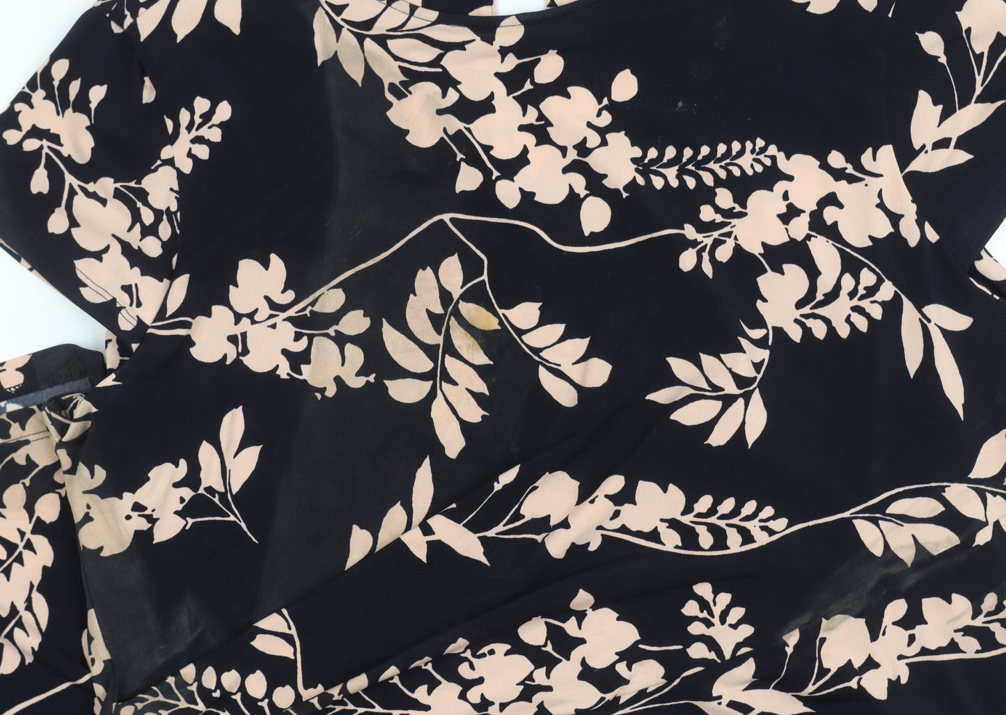 Marks and Spencer Women's Black Floral Dress Size 18