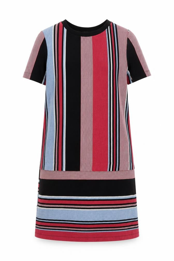 Front view of Next Women's Multicoloured Striped Dress, size 6