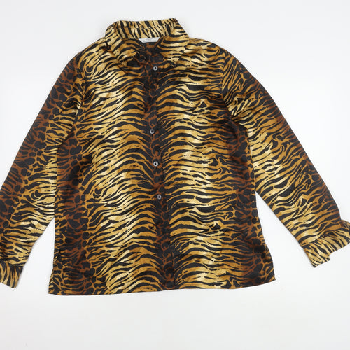 Marks and Spencer Women's Animal Print Button-Up, Size 12