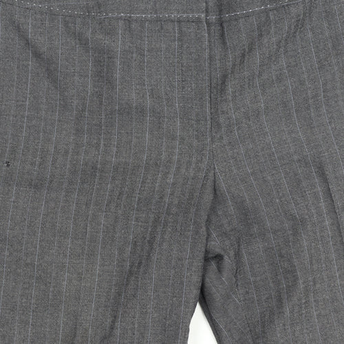 Next Women's Grey Striped Dress Pants Size 14