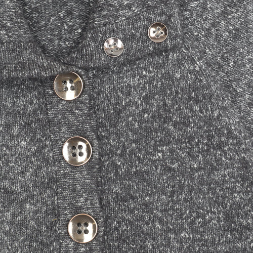 Stephen Y Women's Grey Collared Cardigan L/XL