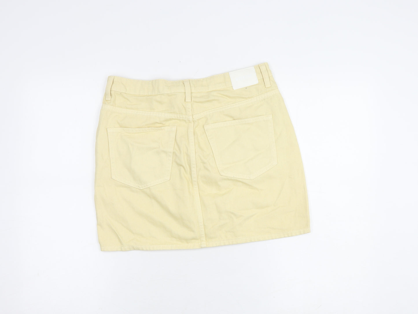 Weekday Women's Yellow Short Pencil Skirt Size 12