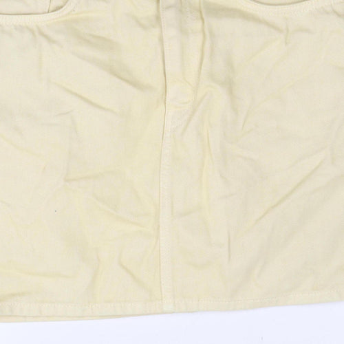 Weekday Women's Yellow Short Pencil Skirt Size 12