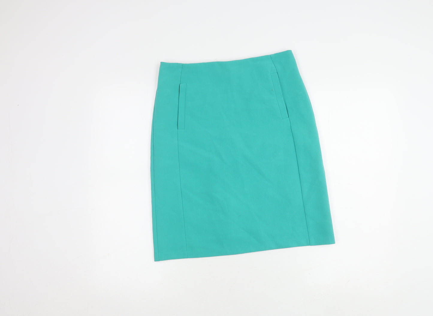 Marks and Spencer Women's Green Pencil Skirt, Size 8
