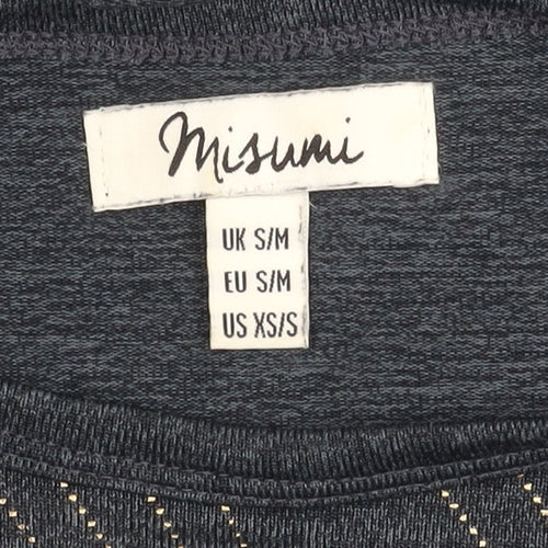 Misumi Women's Black Dolman Sleeve Jersey Top S