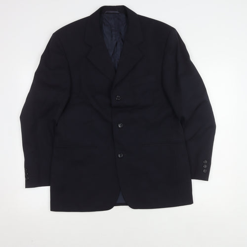Burton Mens Blue Wool Blazer 38S