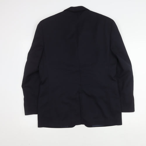Burton Mens Blue Wool Blazer 38S
