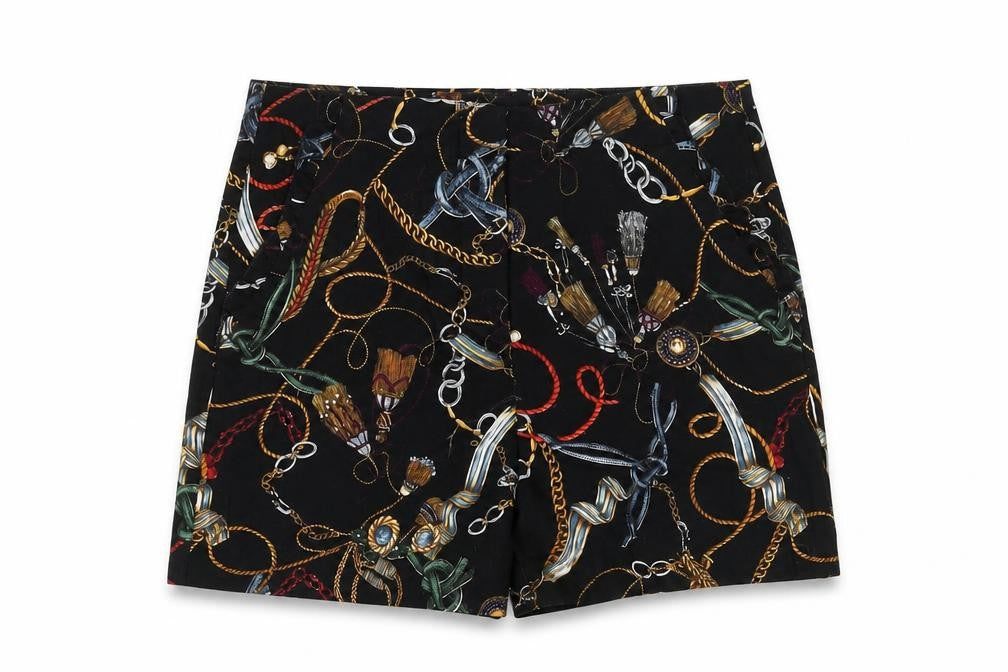 Front view of Zara Women's Black XS Shorts