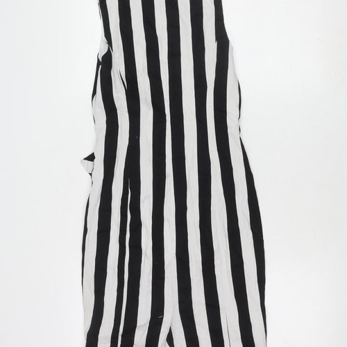 Forcast Women's Black Striped Sleeveless Dress