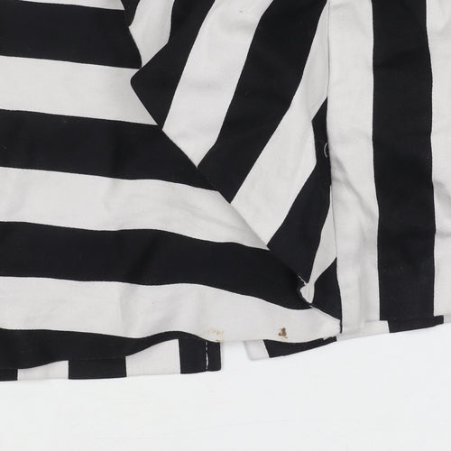 Forcast Women's Black Striped Sleeveless Dress