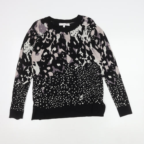 Next Women's Black Animal Print Jumper Size 10
