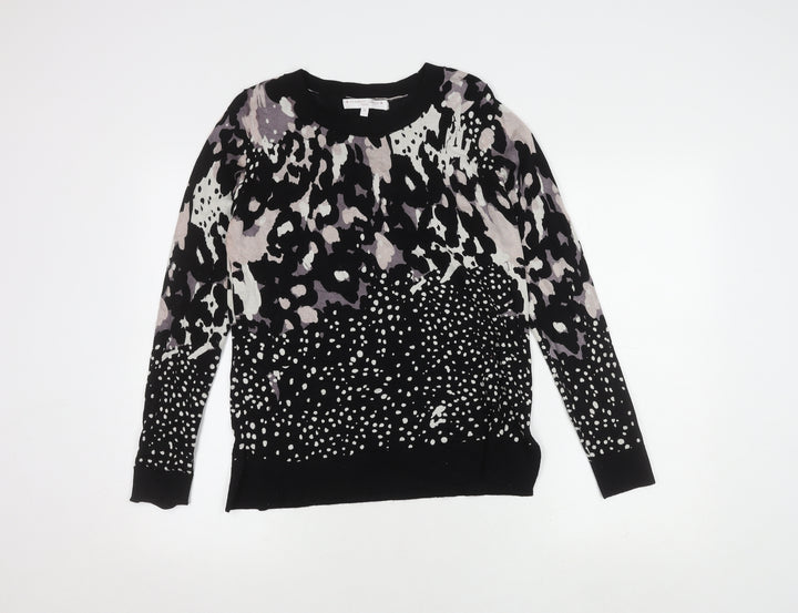 Next Women's Black Animal Print Jumper Size 10