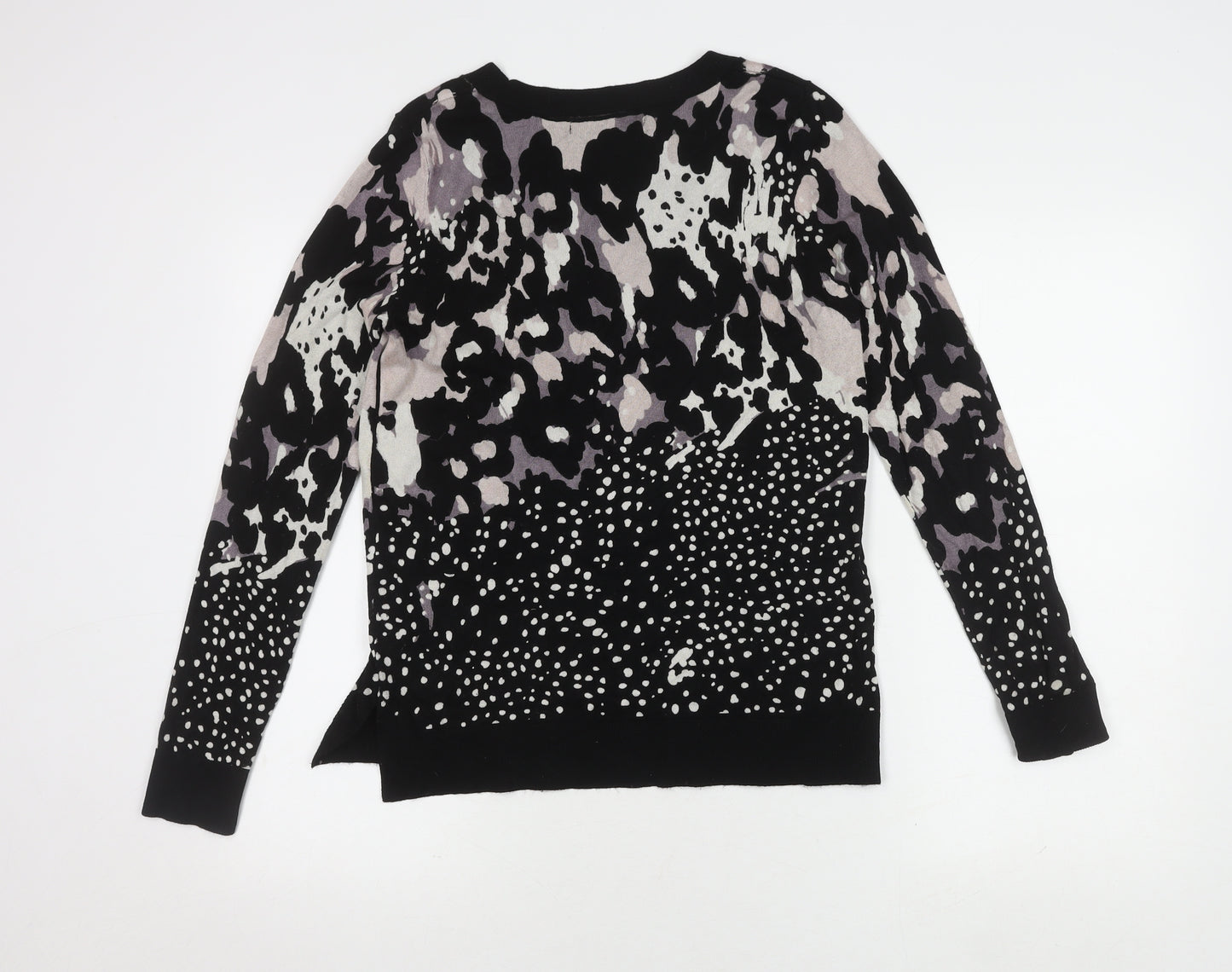 Next Women's Black Animal Print Jumper Size 10