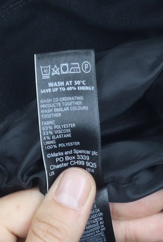 Marks and Spencer Women's Black Pencil Skirt Size 14