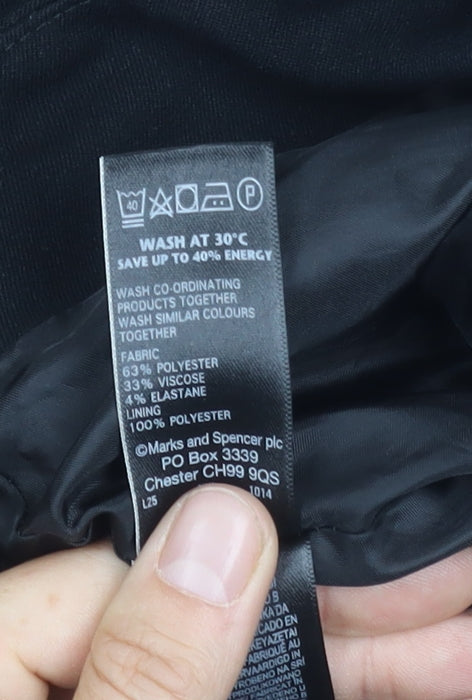 Marks and Spencer Women's Black Pencil Skirt Size 14