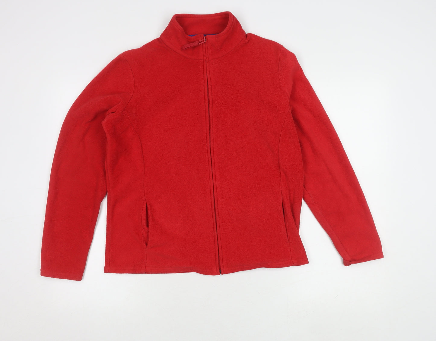 Marks and Spencer Women's Red Fleece Jacket Size 16