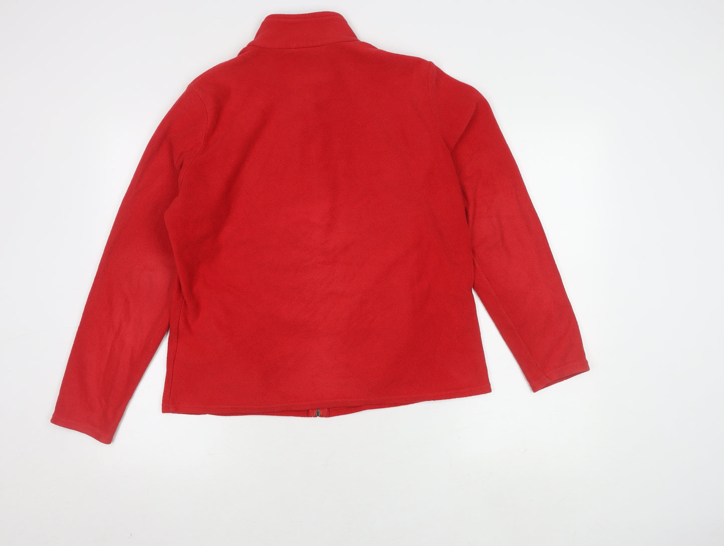 Marks and Spencer Women's Red Fleece Jacket Size 16