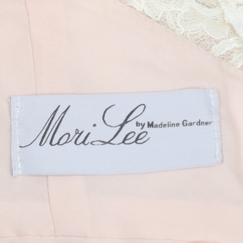 Mori Lee Women's Pink Lace Sleeveless Top, Size 16