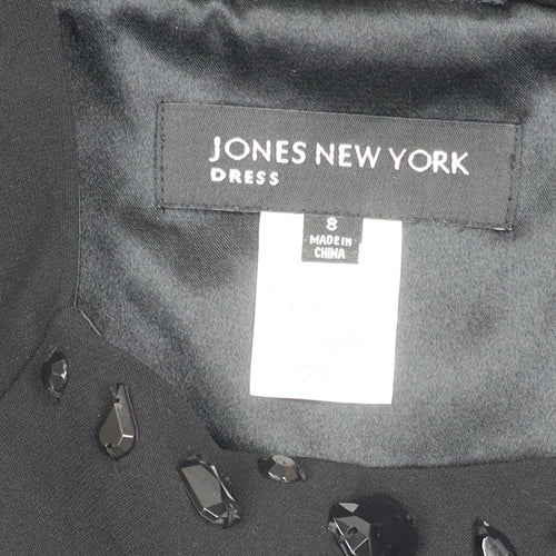 Jones New York Women's Black Dress, Size 8, Elegant Design