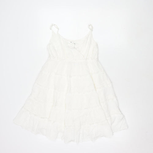 Marks and Spencer Girls Ivory Lace Sleeveless Dress 10-11 Years