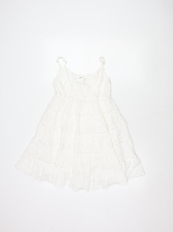 Marks and Spencer Girls Ivory Lace Sleeveless Dress 10-11 Years